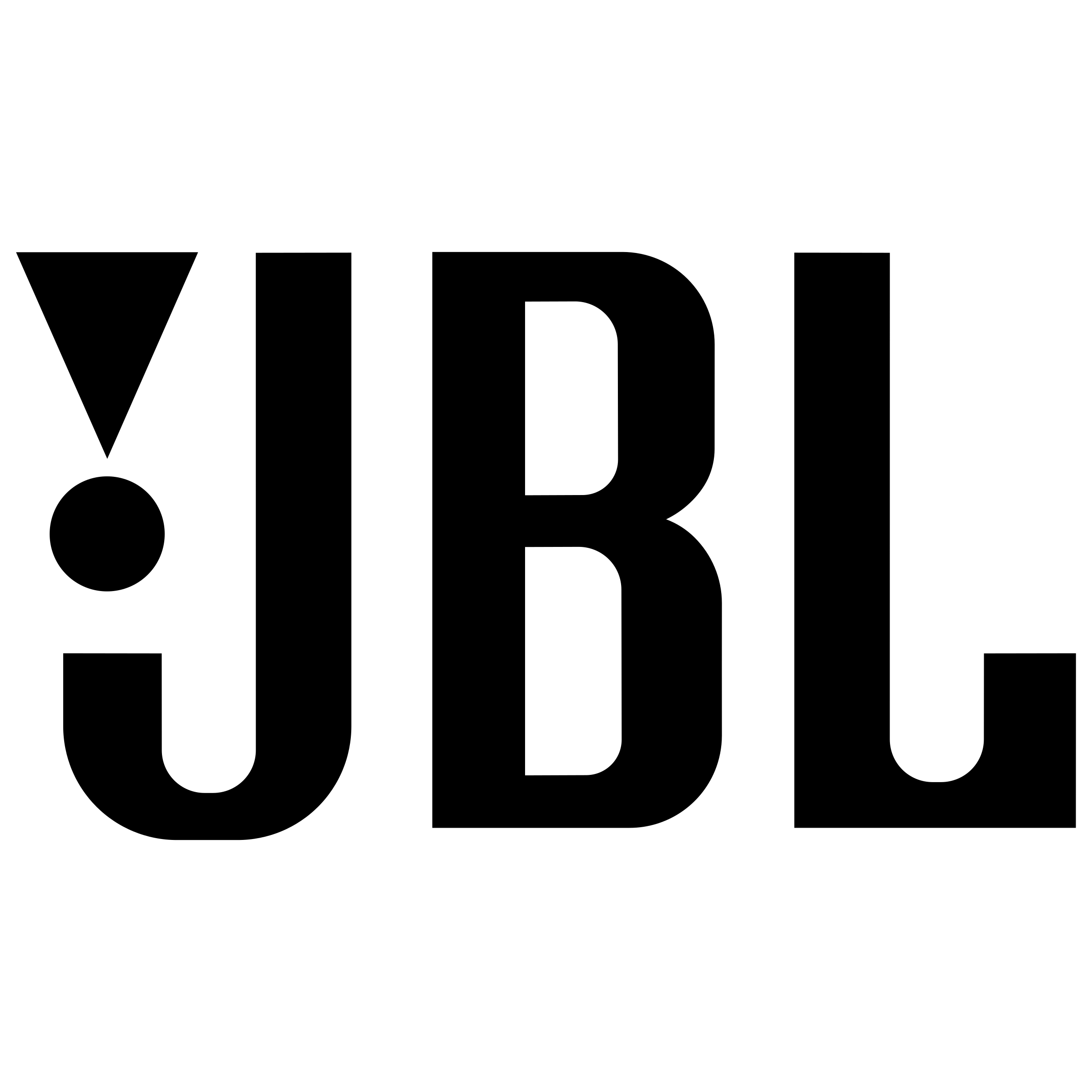 jbl 2 logo black and white